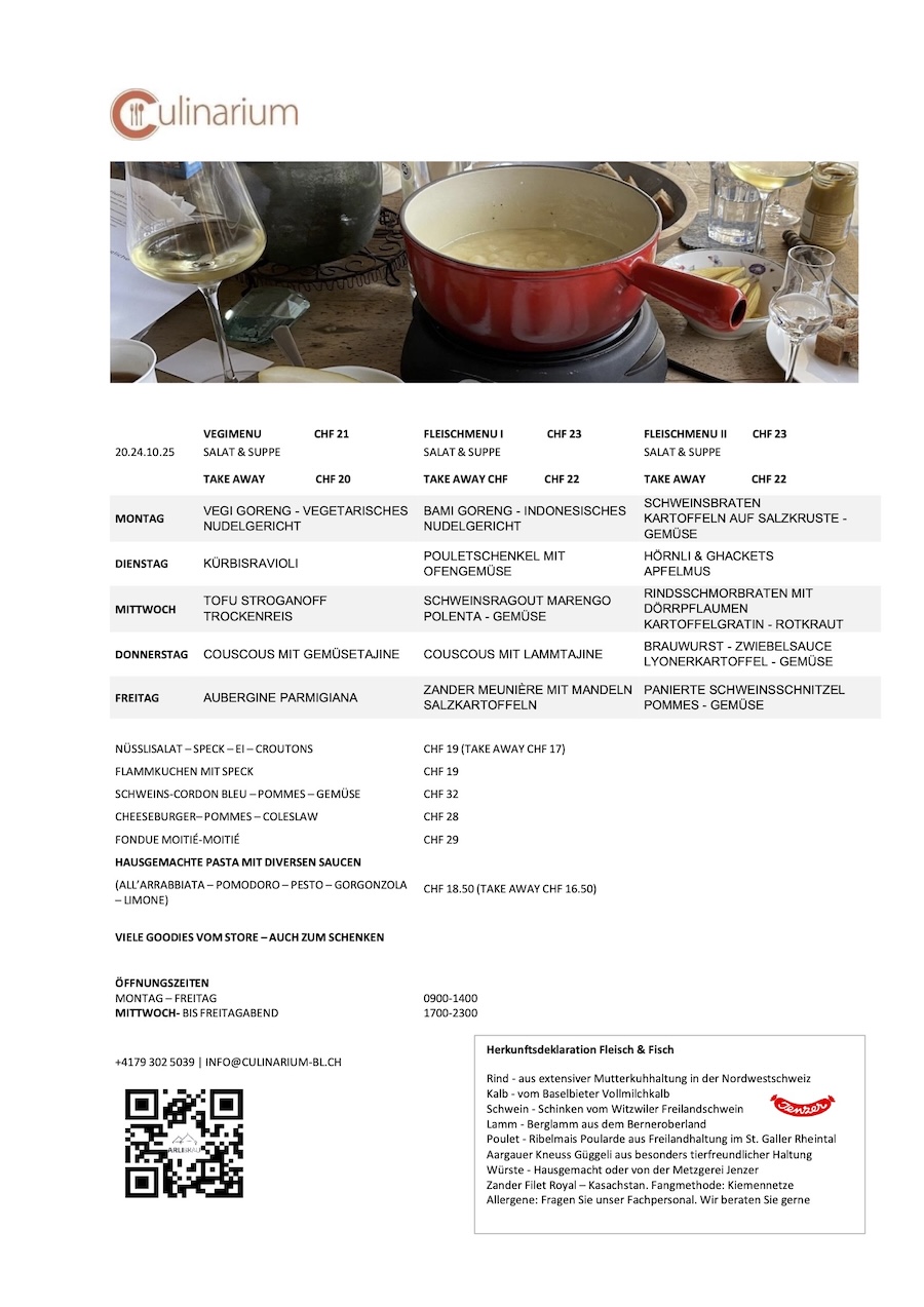 Aktuelles Menu